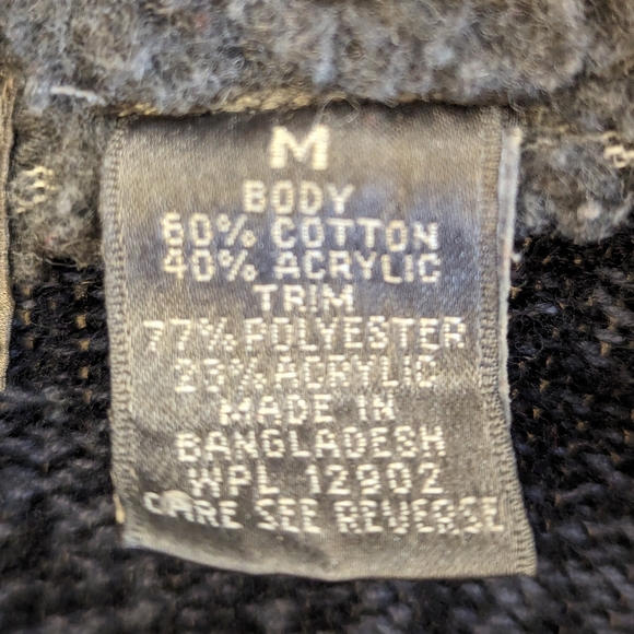 Oscar de la Renta Navy 1/4 Zip Sweater Sz Medium - Picture 6 of 6